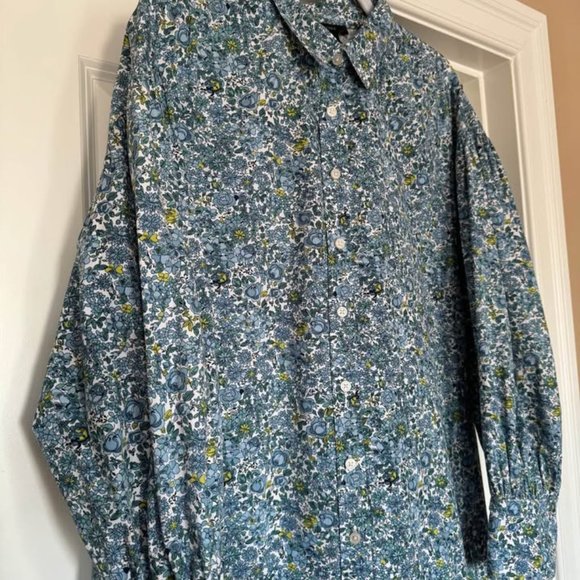 J.Crew Poplin Mini Shirtdress in Size Large - Picture 5 of 8